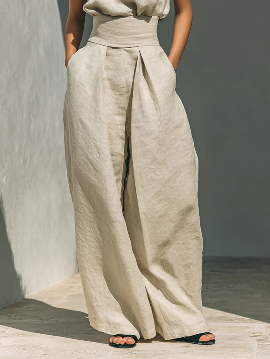 Aurora | Conjunto beige de dos piezas